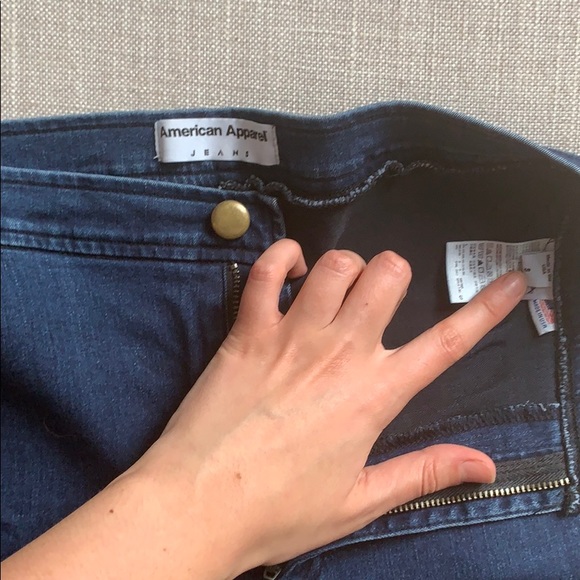 Blue American Apparel Skinny Jeans - Small - Picture 4 of 4